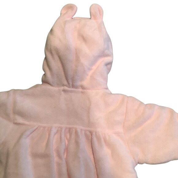 Baby Dove Infant Hooded Pink Bunting Suit With Bunny Embroidery Size 0-12 Months - Picture 16 of 16